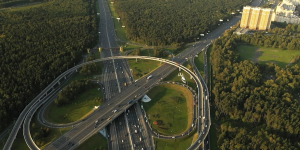 Дорожная развязка в Кузьминках